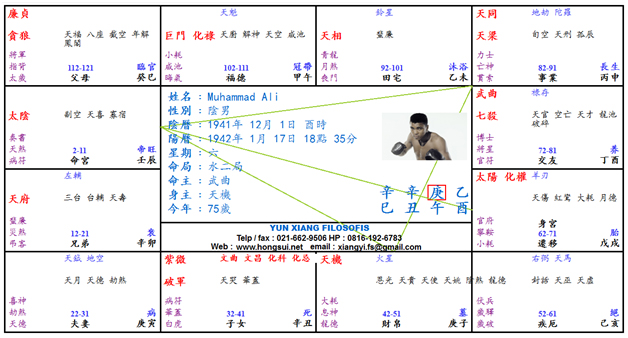 muhammad ali chart
